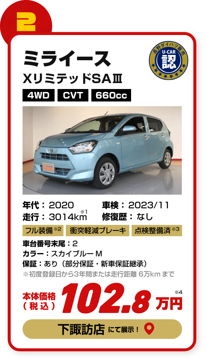 目玉車２台目の詳細