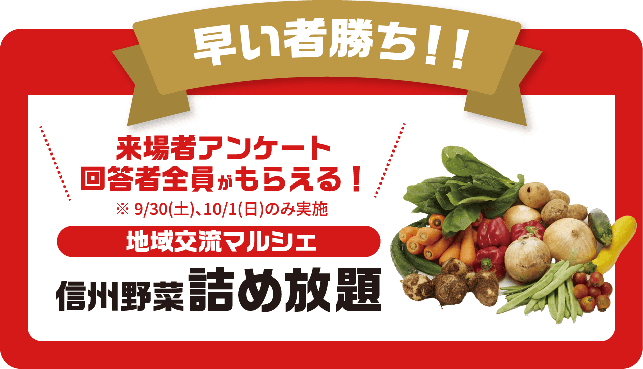 信州野菜詰め放題